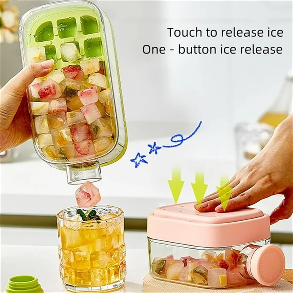 2 In 1 ice Cube Bottle with Straw