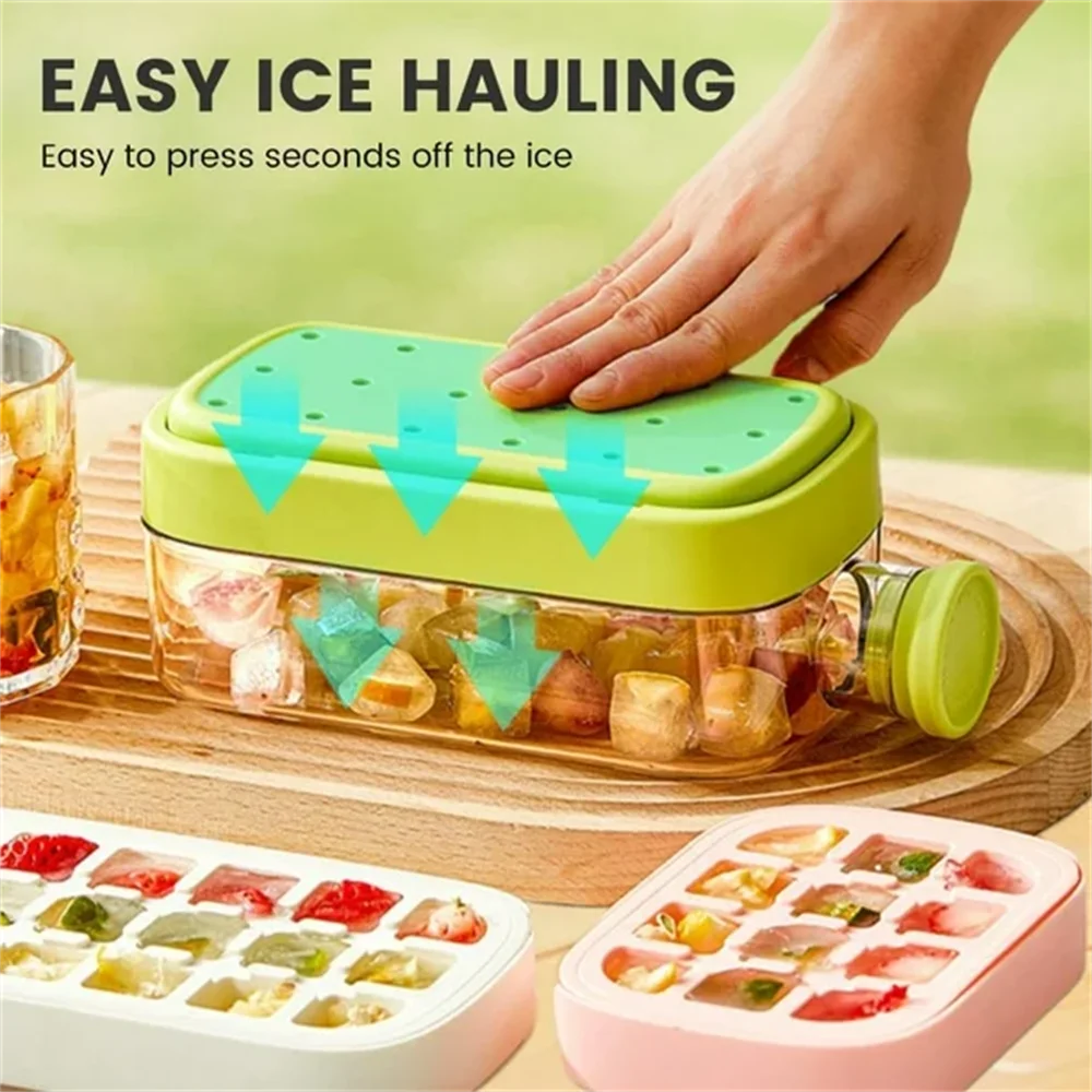 2 In 1 ice Cube Bottle with Straw