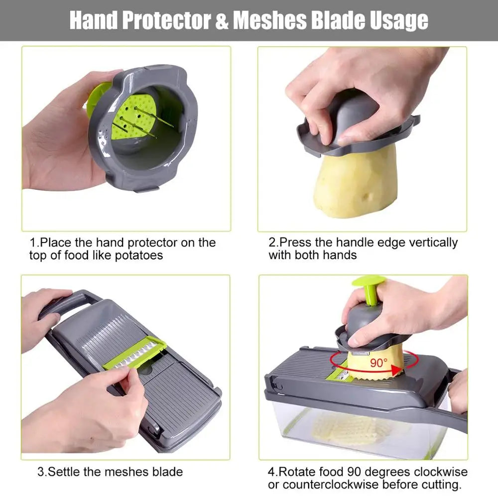 9-in-1 Multifunctional Vegetable Chopper & Grater