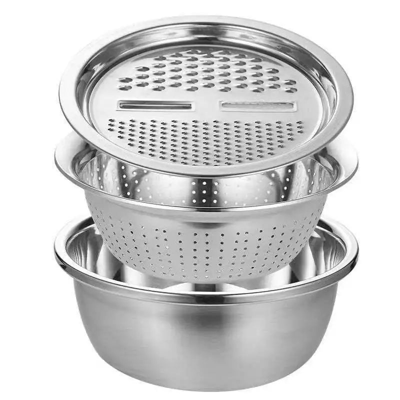 3pcs Stainless Steel Metal QX Kitchen Tools Food Chopper