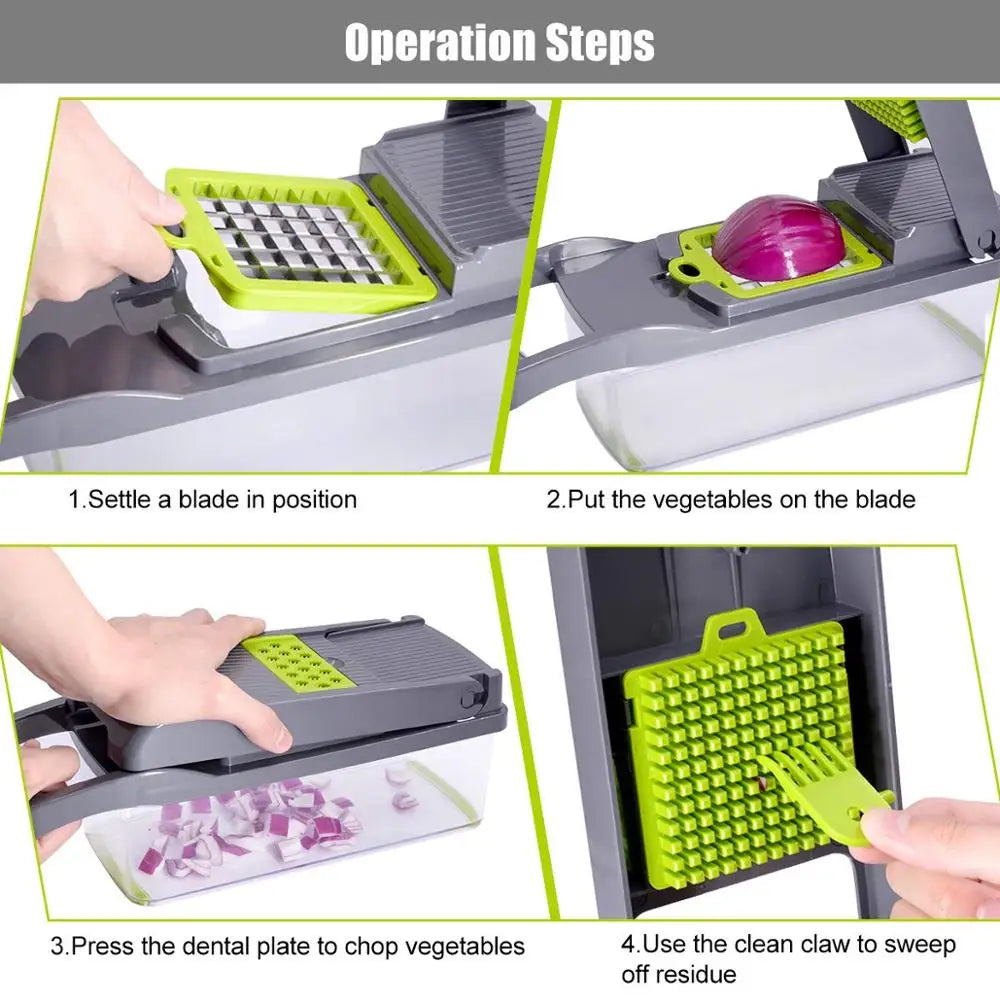 9-in-1 Multifunctional Vegetable Chopper & Grater