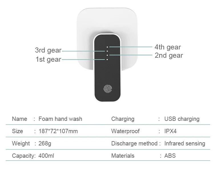 Automatic Liquid Soap Dispenser Touchless Infrared Sensor.