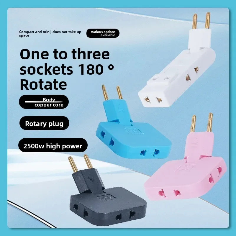 Electrical Outlet Extender Flat Plug Power Strip
