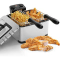 Electric Deep Fryer with Triple Baskets 5.3QT/21 Cup