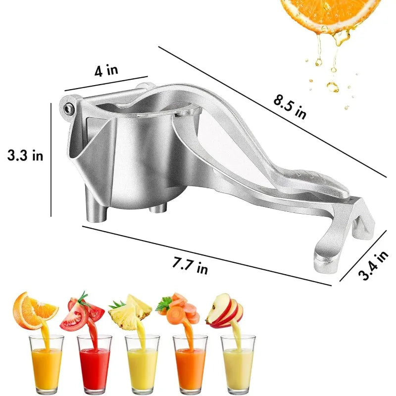 Manual Juicer, Fruit Juice Squeezer, Detachable Heavy Duty Citrus Squeezer Extractor Tool.