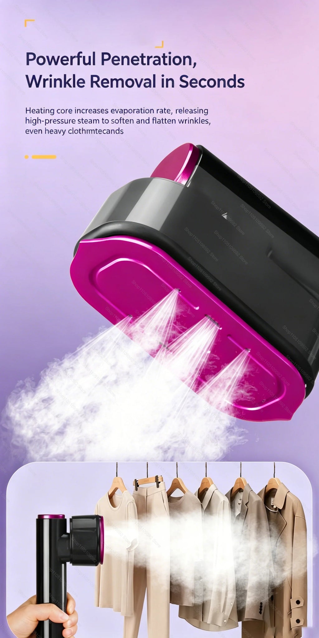2026 NEW Portable Steam Iron Garment Steamer