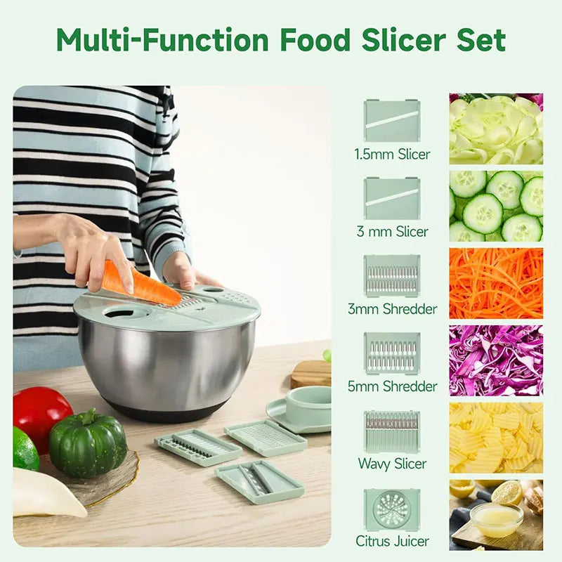5QT Stainless Steel Salad Spinner