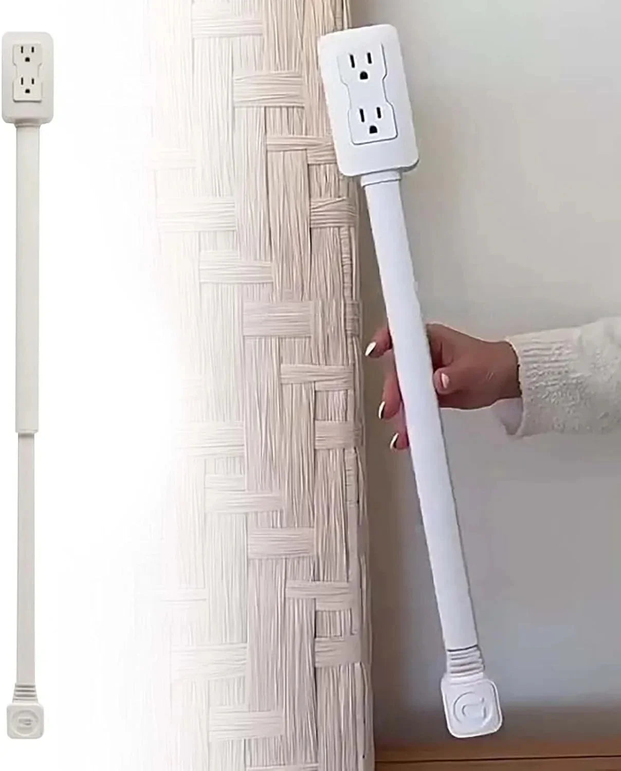 Electrical Outlet Extender Flat Plug Power Strip
