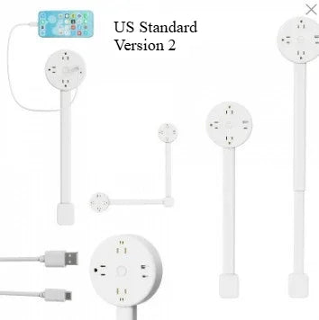 Electrical Outlet Extender Flat Plug Power Strip